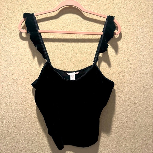 Victoria Secret Velvet Black Tank size M - Picture 1 of 4